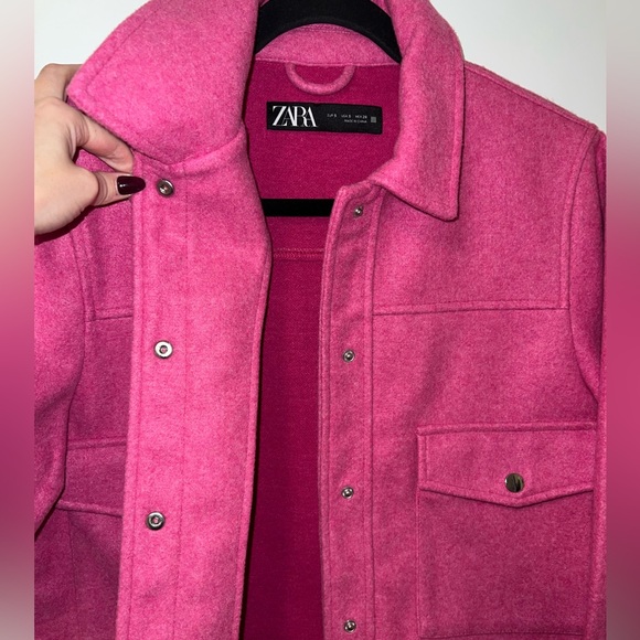 Zara Pink Cropped Jacket - Picture 4 of 7